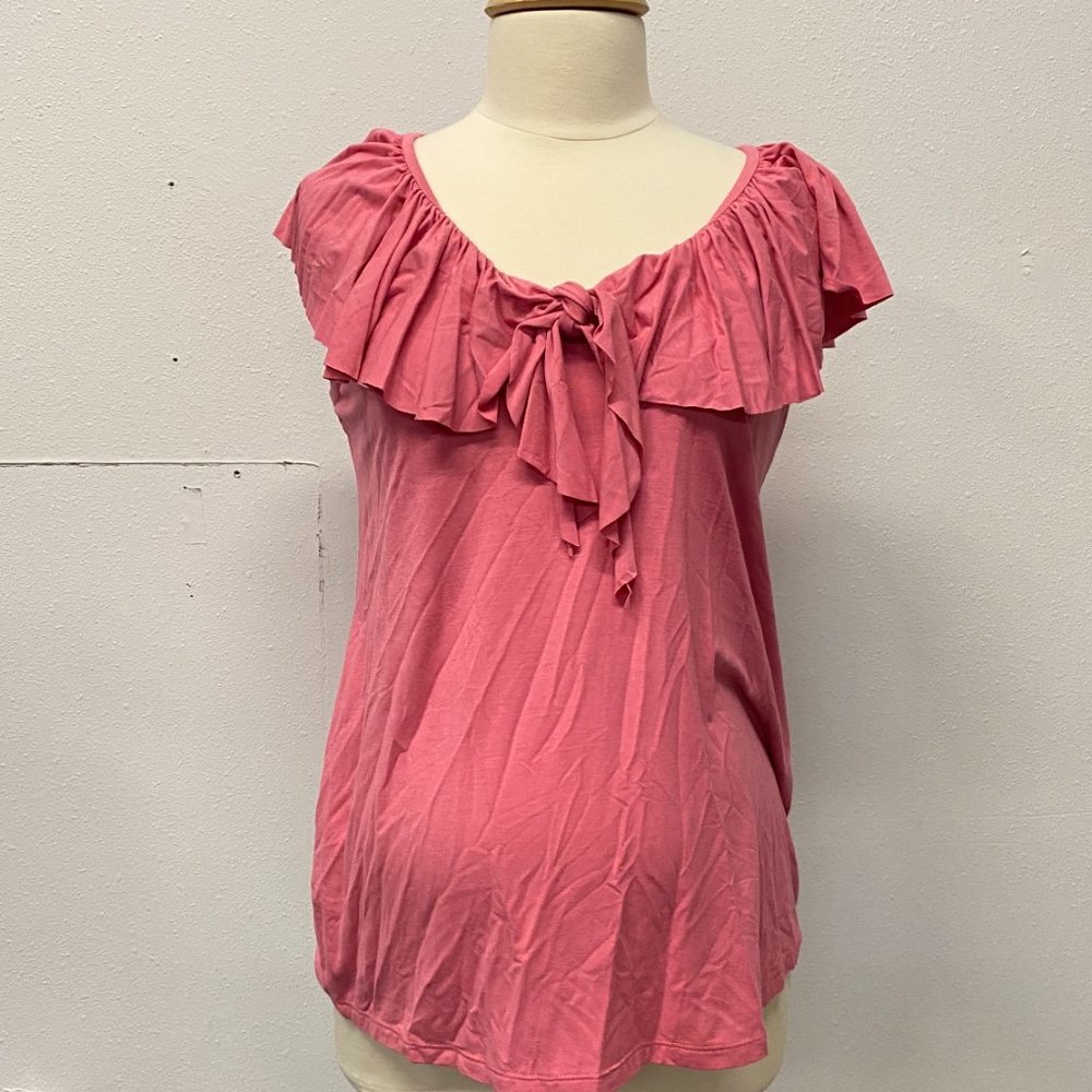 Ripe Maternity Pink Ruffle Top